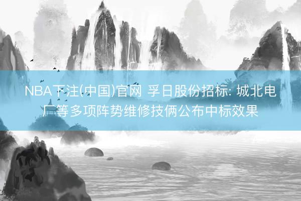 NBA下注(中国)官网 孚日股份招标: 城北电厂等多项阵势维修技俩公布中标效果